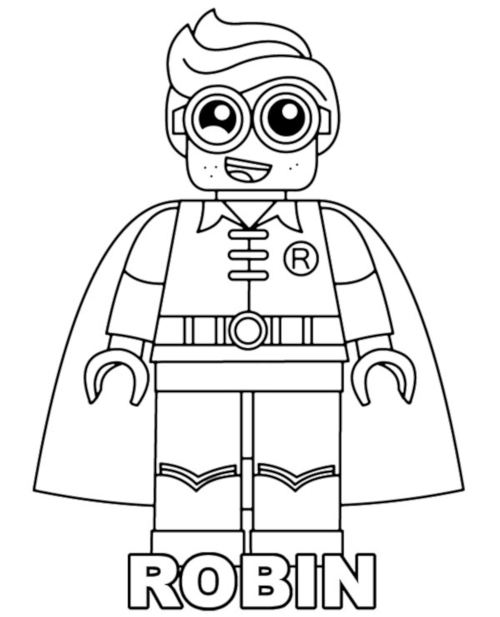 Coloring pages with Lego